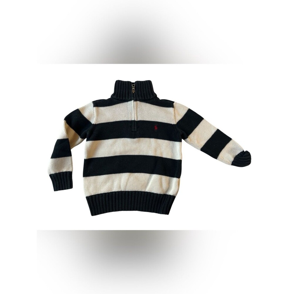 Polo Ralph Lauren Striped Half Zip Pullover Sweater Cotton Boys 4T